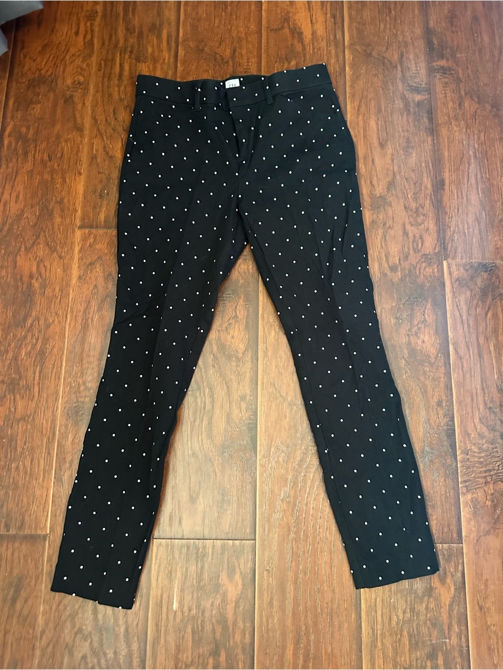 GAP Black Slim Polka Dot Jeans